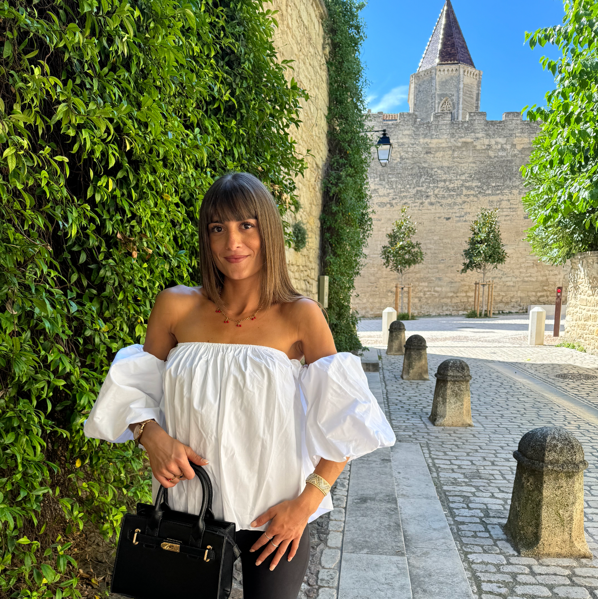Haut bouffant Blanc