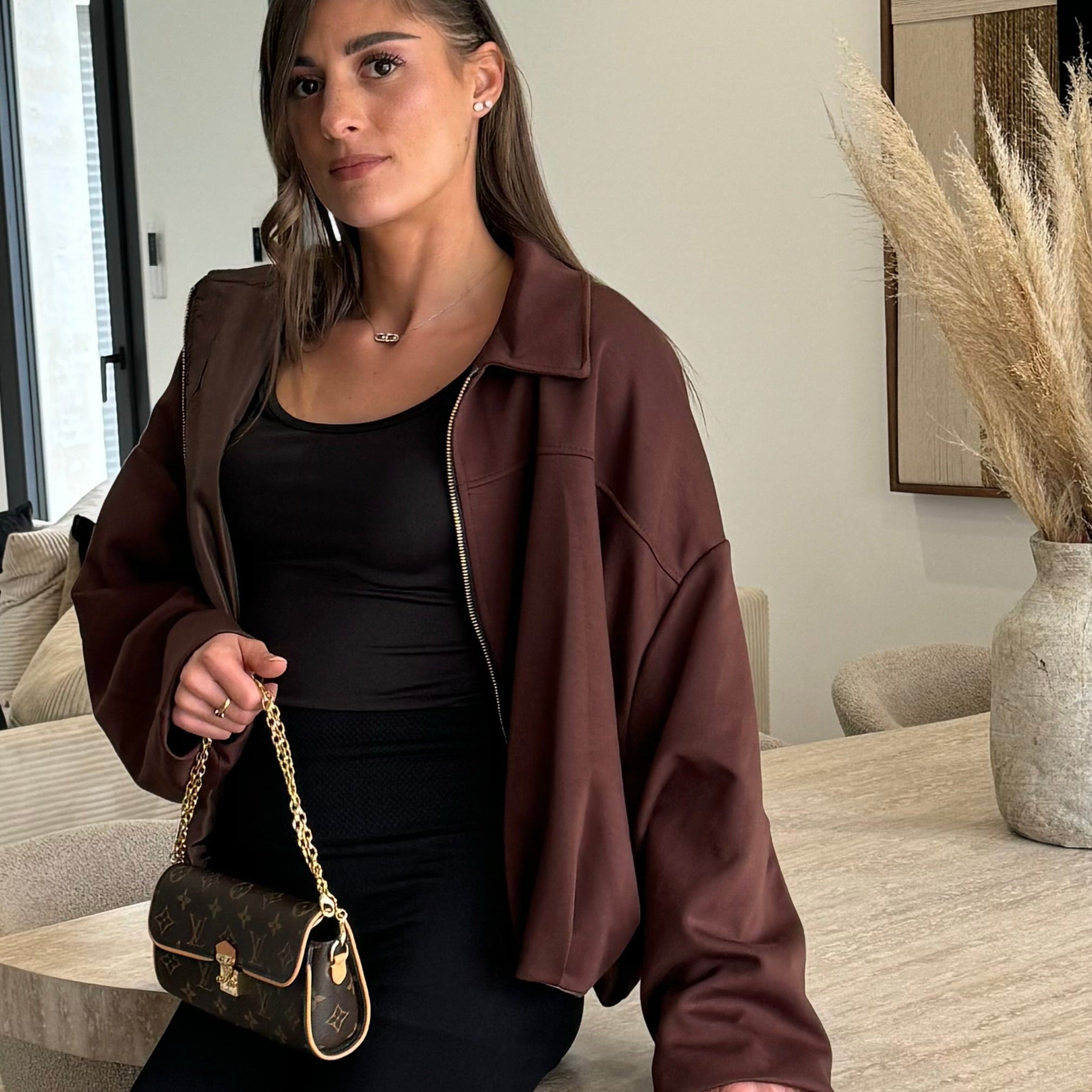 veste parachute marron